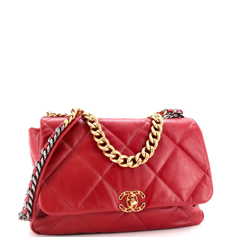 Chanel 19 Flap Bag Quilted Leather Maxi