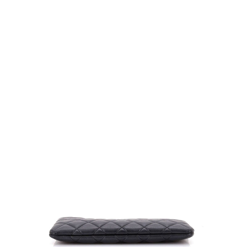 Chanel O Case Clutch Quilted Lambskin