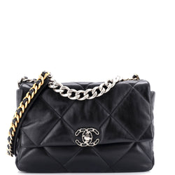 Chanel 19 Flap Bag Quilted Leather Large