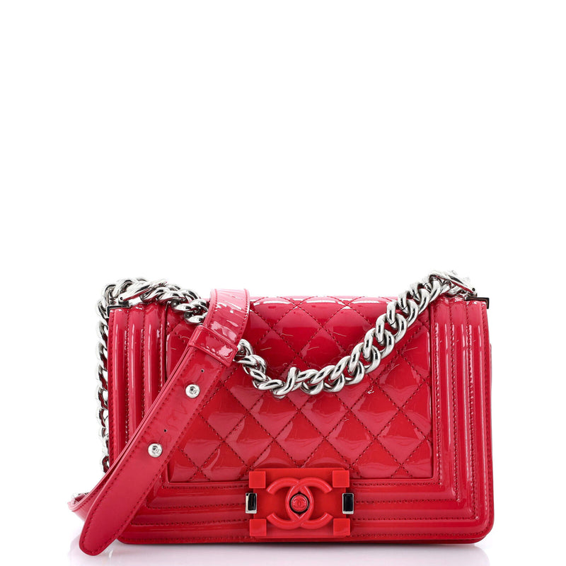 Chanel Boy Flap Bag Quilted Plexiglass