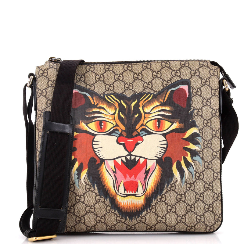 Gucci Flat Messenger Bag Printed Gg