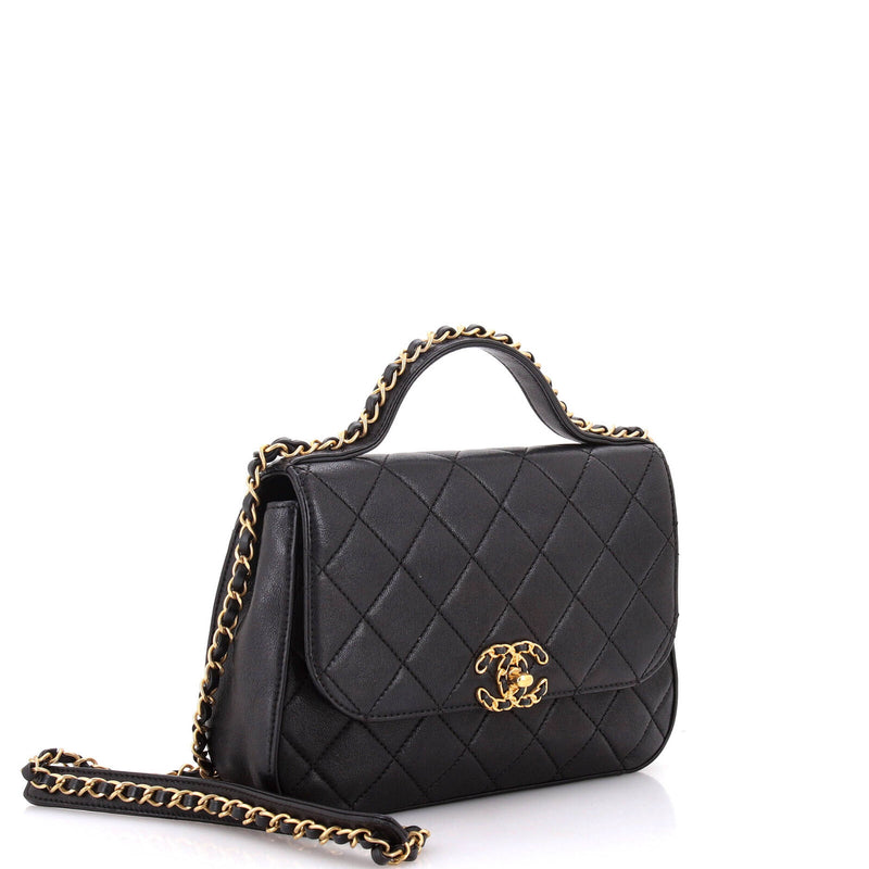 Chanel Chain Infinity Top Handle Bag