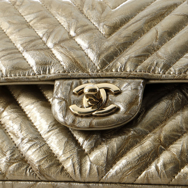 Chanel Classic Double Flap Bag Chevron