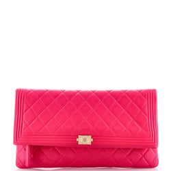 Chanel Boy Beauty Cc Clutch Quilted