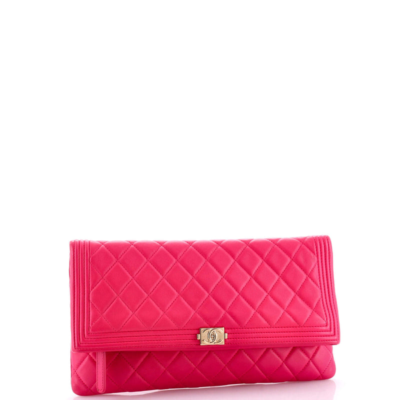 Chanel Boy Beauty Cc Clutch Quilted