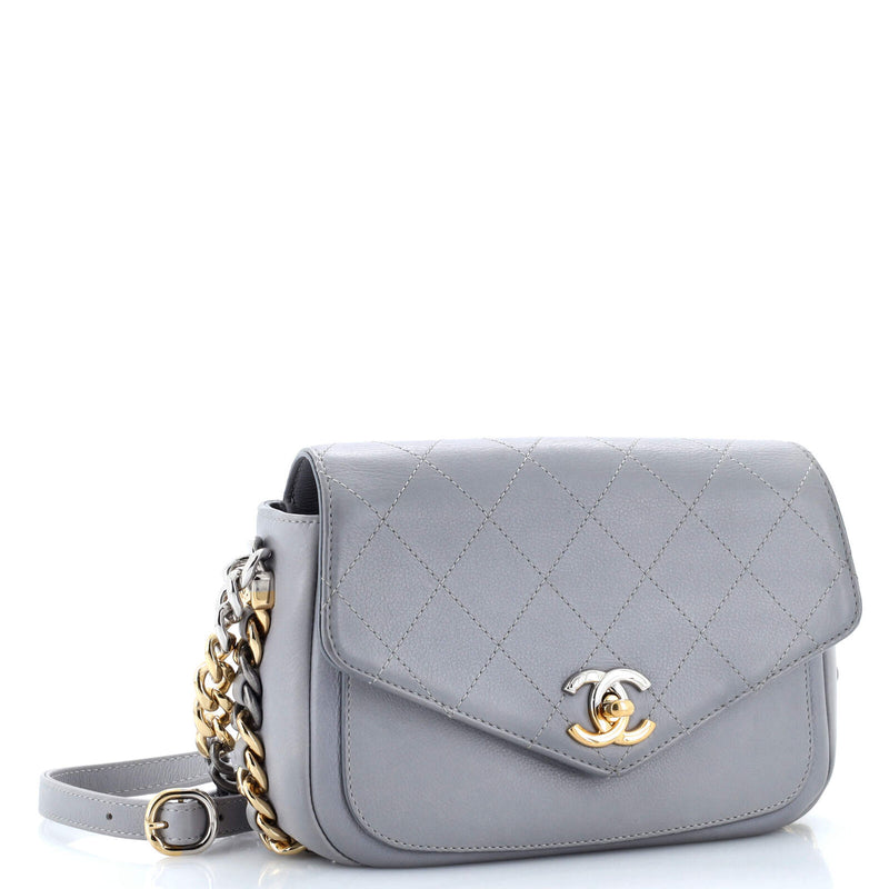 Chanel Two Tone Envelope Flap Bag