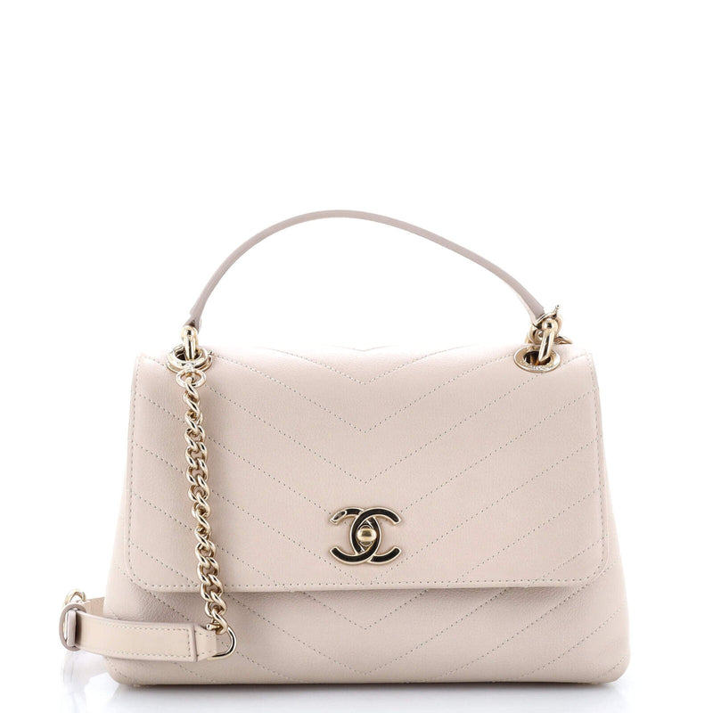 Chanel Chevron Chic Top Handle Bag