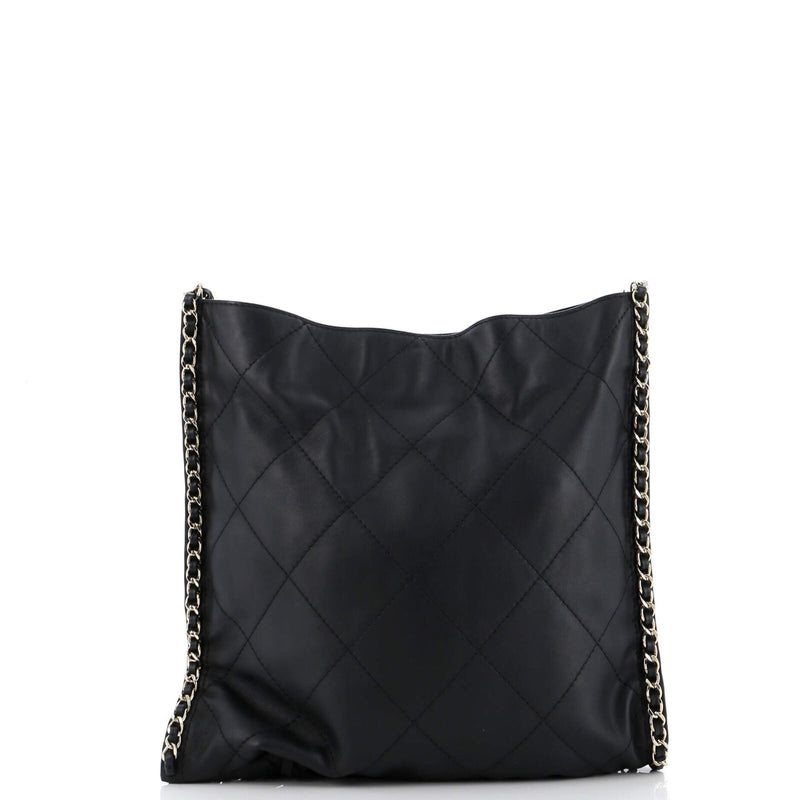 Chanel Fringe Flat Shopping Bag Quilted