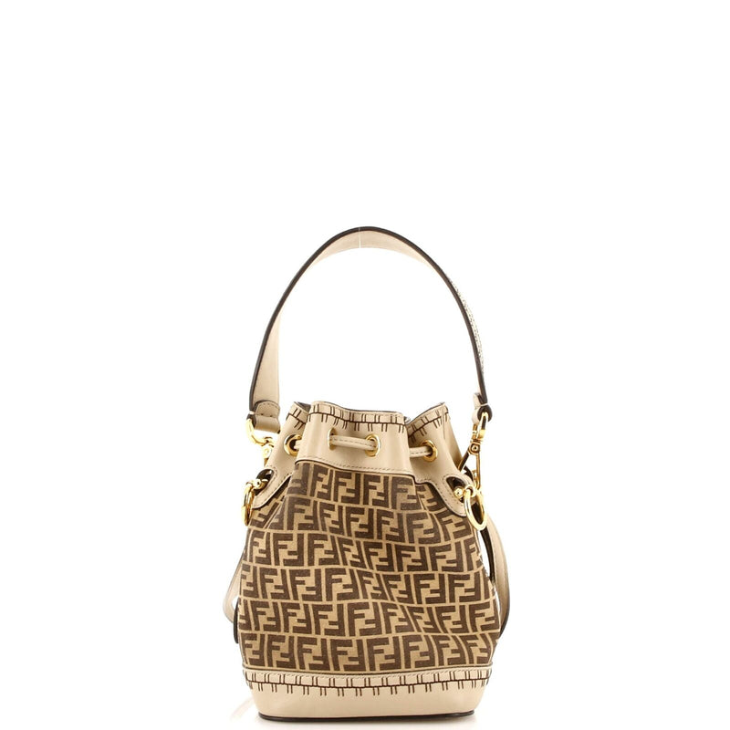 Fendi Mon Tresor Bucket Bag Zucca Suede