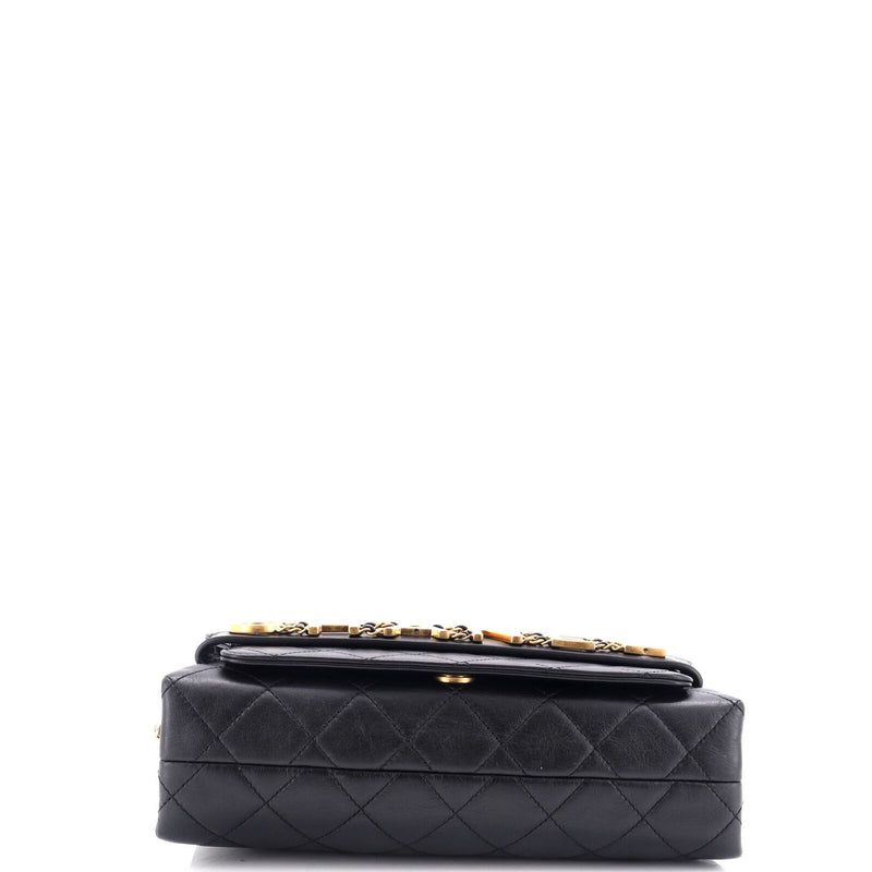 Chanel Logo Enchained Flap Bag Quilted