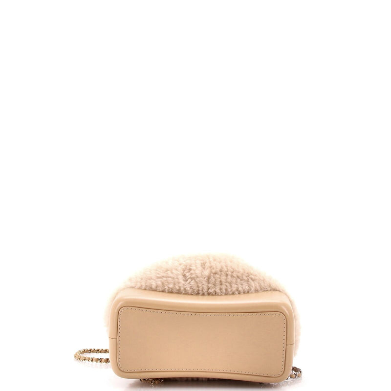 Chanel Gabrielle Backpack Shearling And