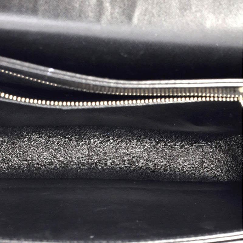 Saint Laurent Fermoir Flap Satchel Bag