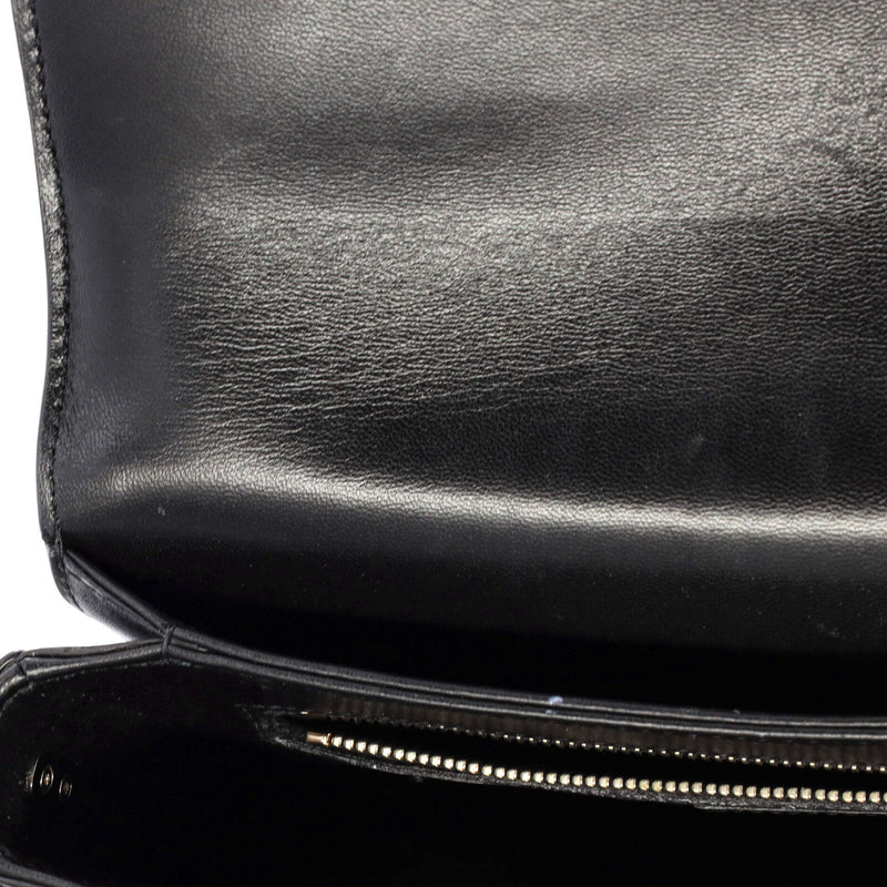 Saint Laurent Fermoir Flap Satchel Bag