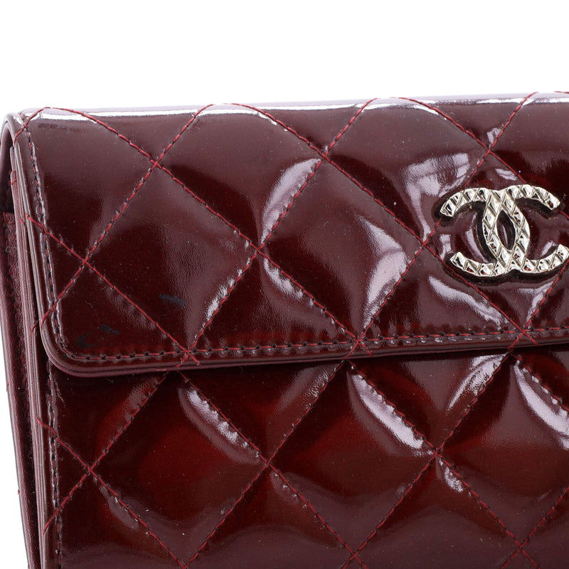 Chanel Cc Brilliant Flap Wallet Quilted