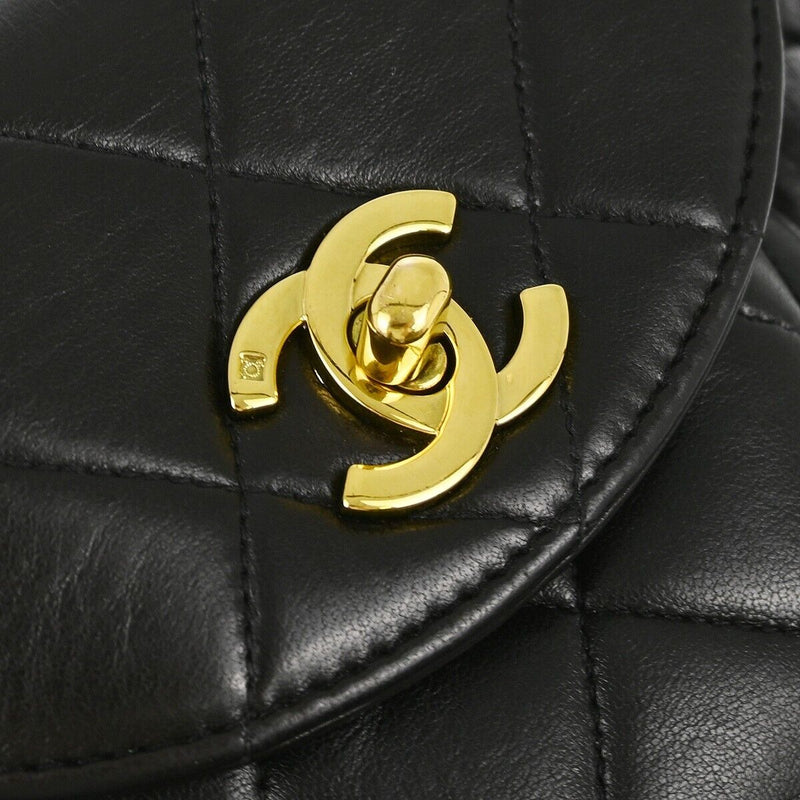 Chanel Black Lambskin Duma Backpack