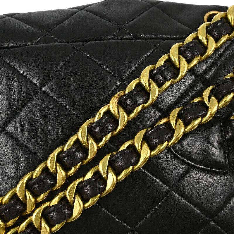 Chanel Black Lambskin Duma Backpack