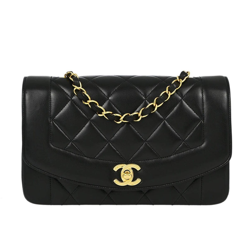 Chanel Black Lambskin Small Diana