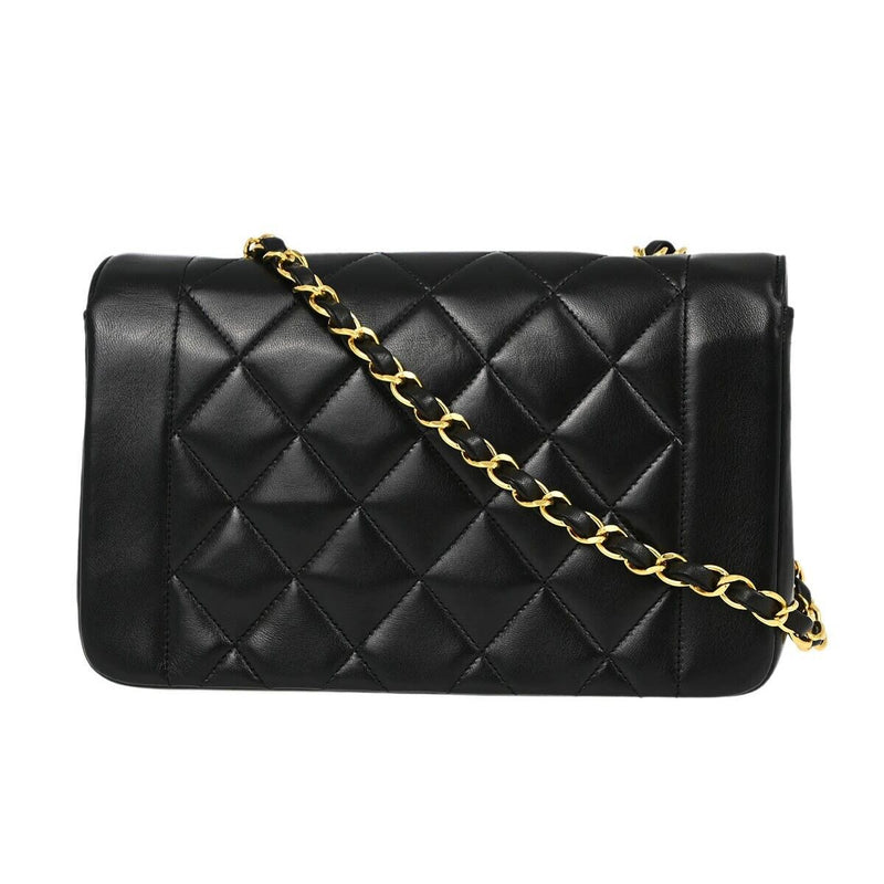 Chanel Black Lambskin Small Diana