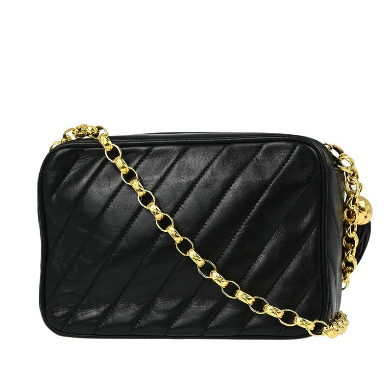 Chanel Black Lambskin Camera Bag Mini