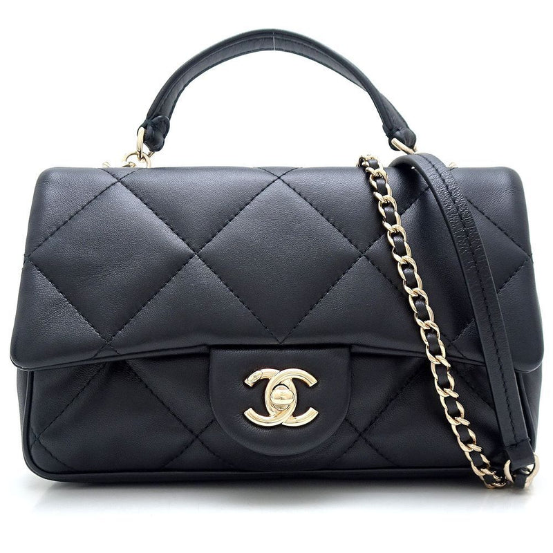 Chanel Shoulder Bag Matelasse Top Handle