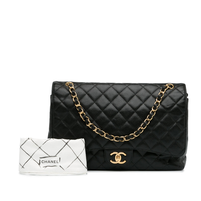 Chanel Maxi Classic Caviar Double