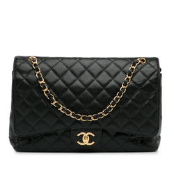 Chanel Maxi Classic Caviar Double