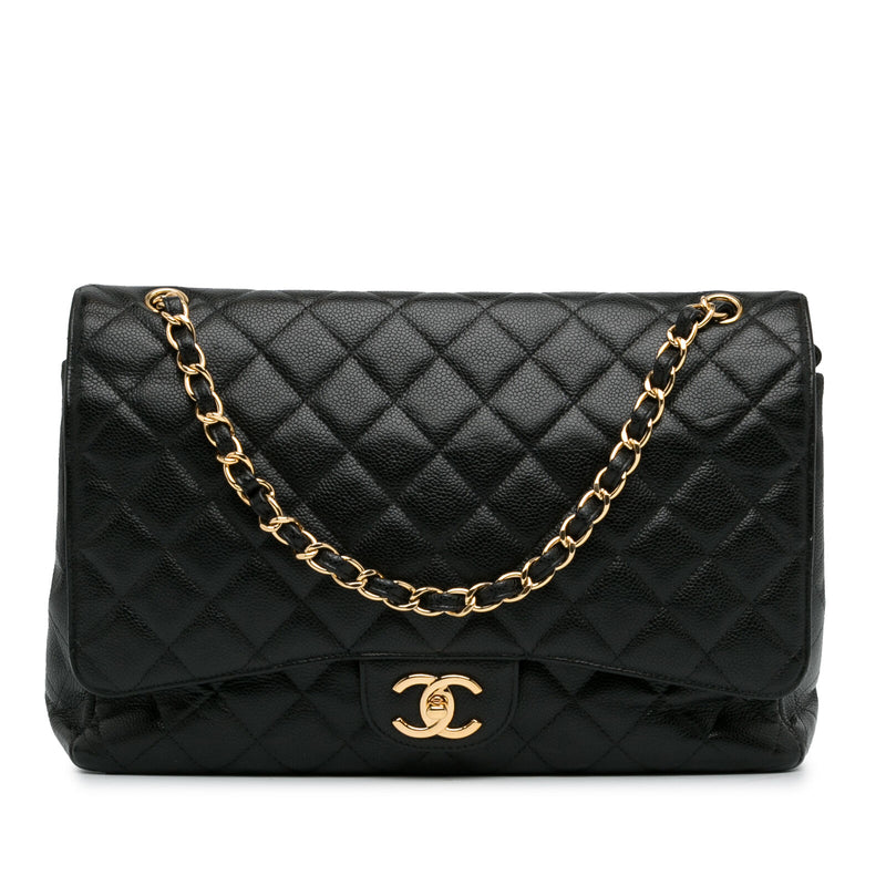 Chanel Maxi Classic Caviar Double