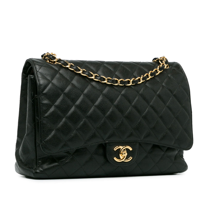 Chanel Maxi Classic Caviar Double