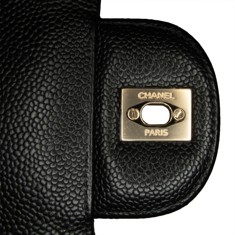 Chanel Maxi Classic Caviar Double