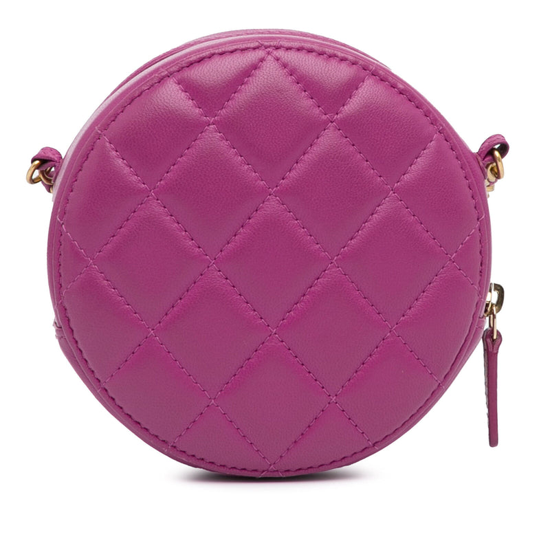 Chanel Cc Quilted Lambskin Pearl