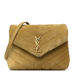 Saint Laurent Suede Toy Loulou Shoulder