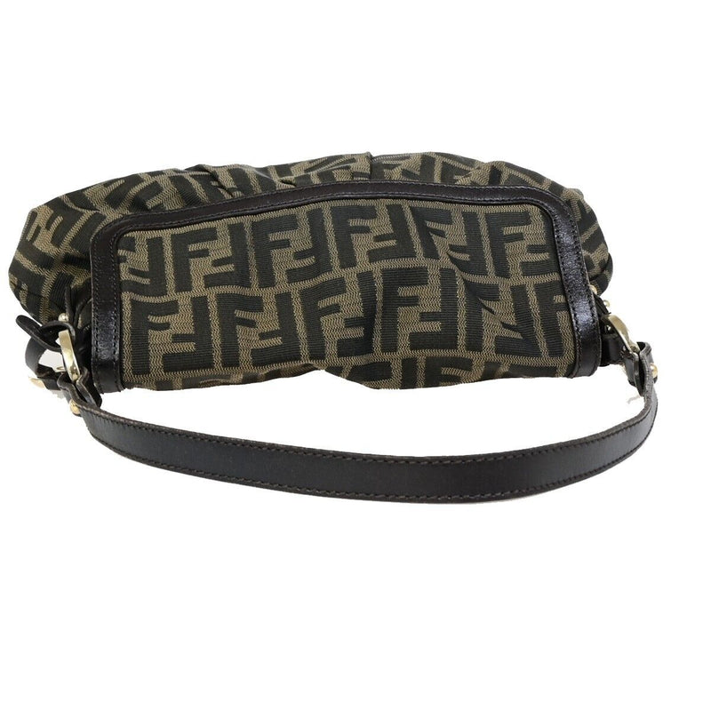 Fendi Zucca Pattern Shoulder Bag Canvas