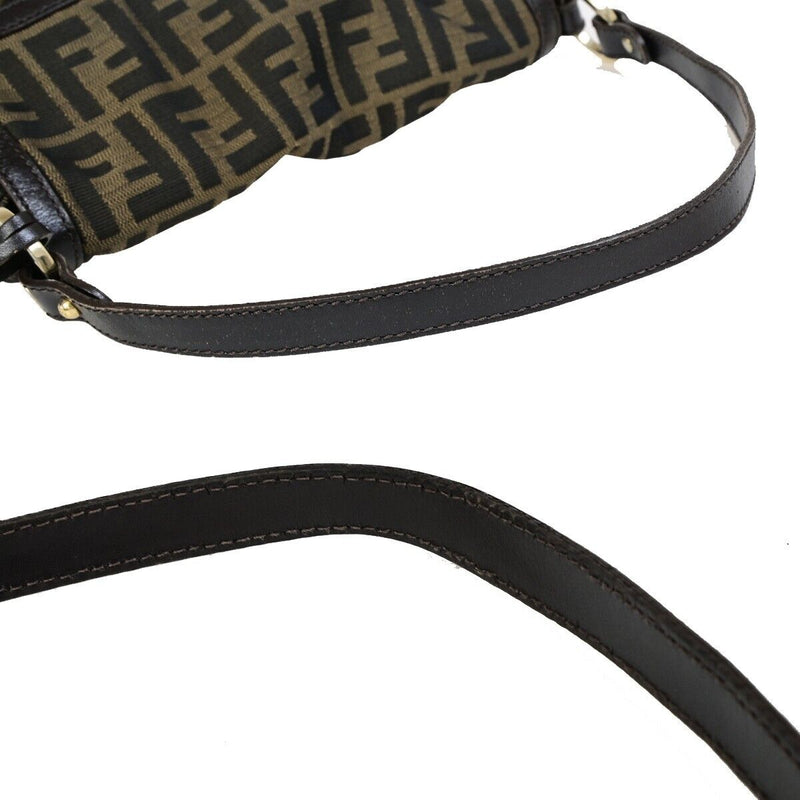 Fendi Zucca Pattern Shoulder Bag Canvas