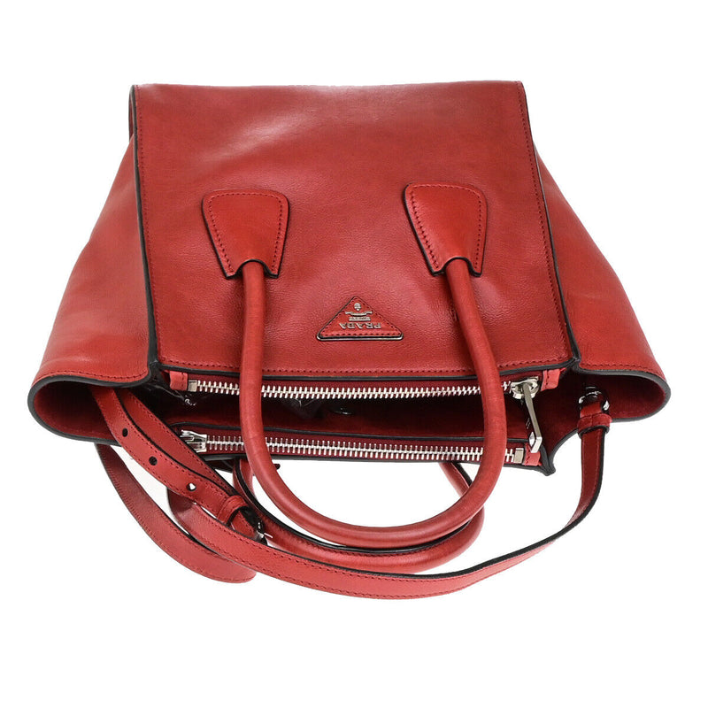 Prada Logo 2Way Shoulder Hand Bag Glace