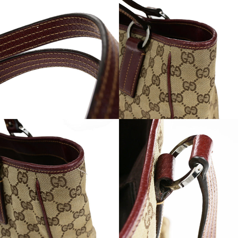 Gucci Logo Gg Pattern Shoulder Tote Bag