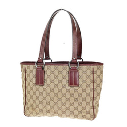 Gucci Logo Gg Pattern Shoulder Tote Bag