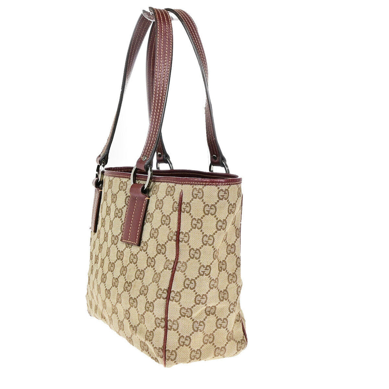 Gucci Logo Gg Pattern Shoulder Tote Bag