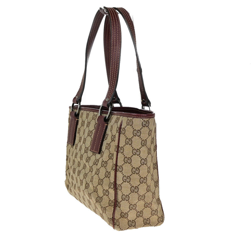 Gucci Logo Gg Pattern Shoulder Tote Bag