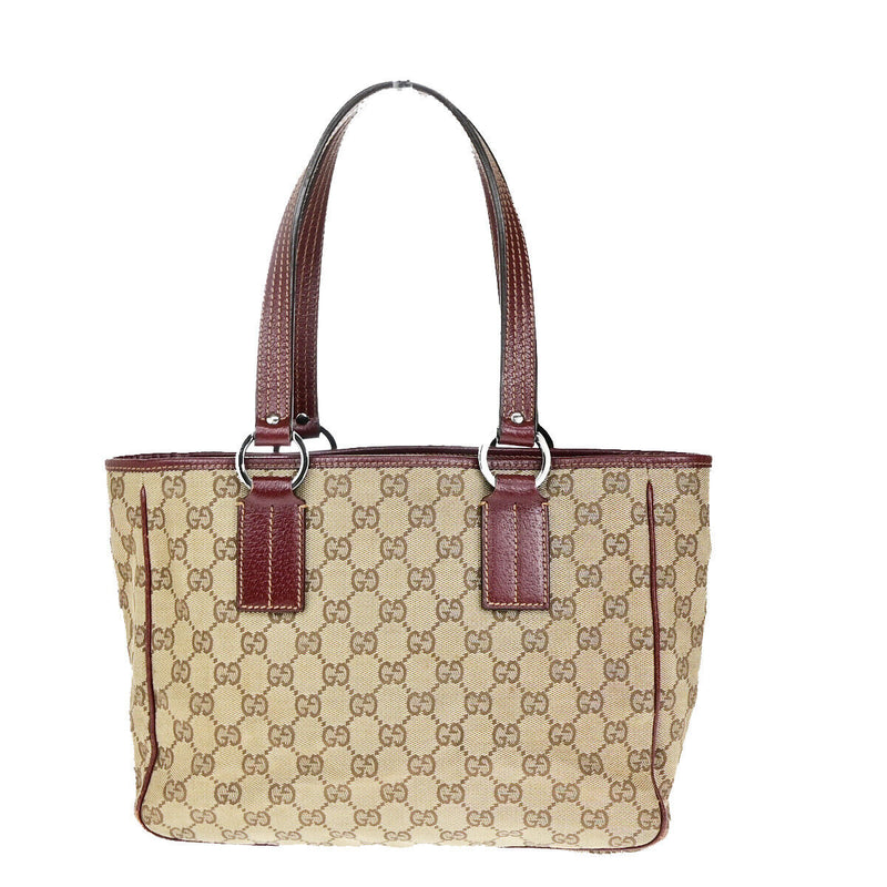 Gucci Logo Gg Pattern Shoulder Tote Bag