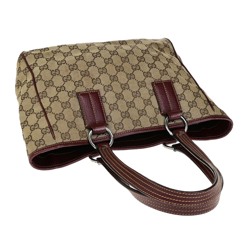 Gucci Logo Gg Pattern Shoulder Tote Bag