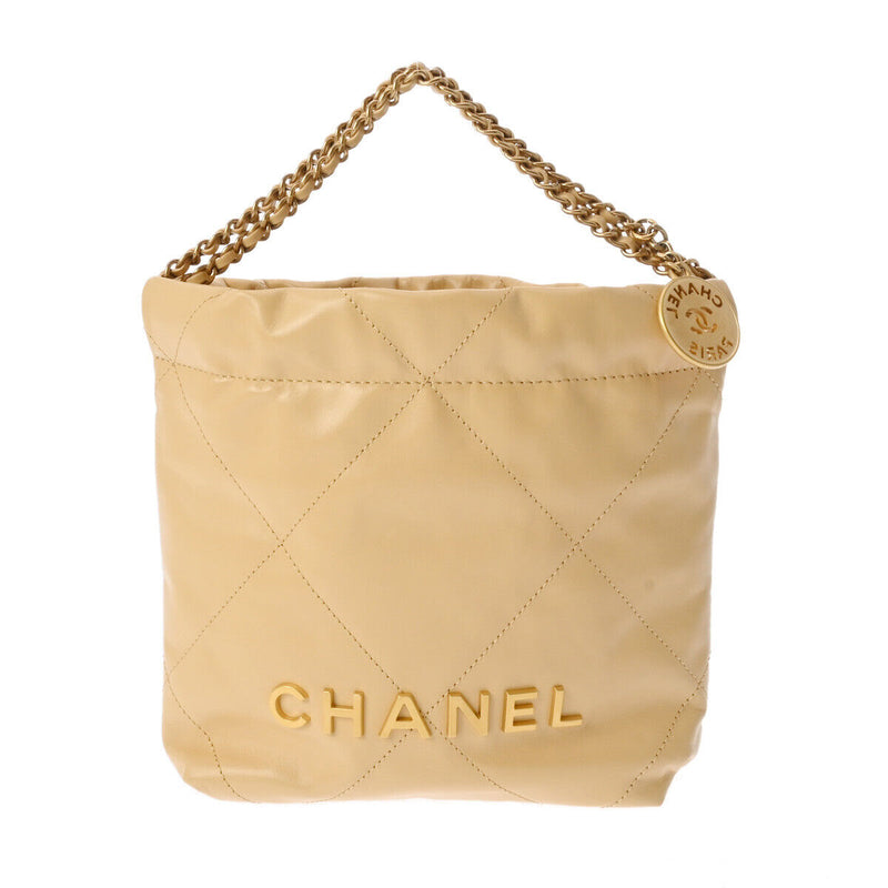 Chanel 22 Hobo Bag Beige