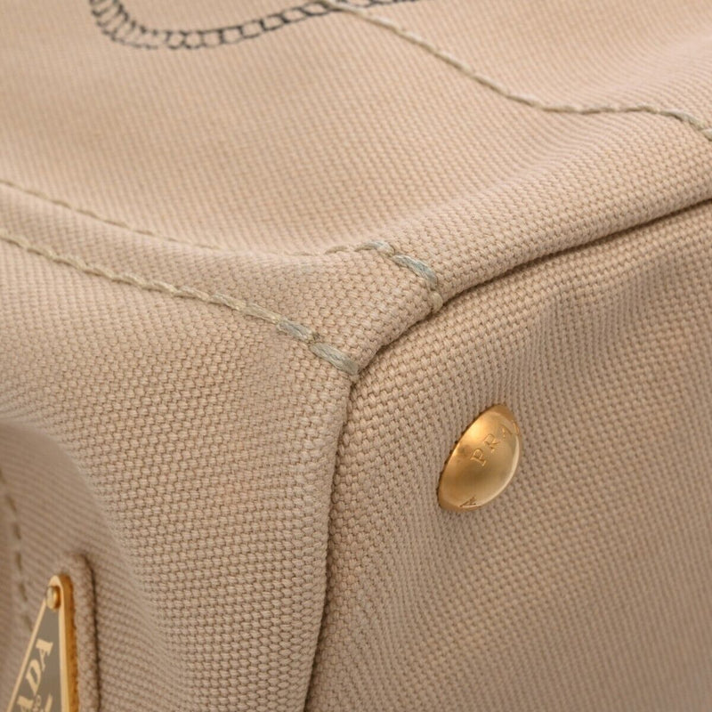 Prada Canapa Mini Beige Hand Bag