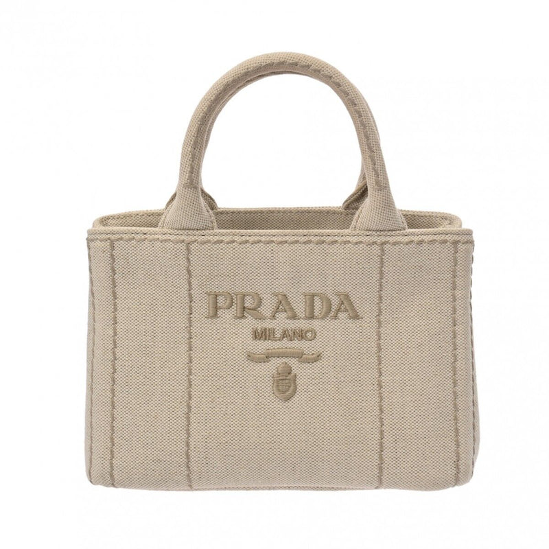 Prada Canapa Mini 2Way Tote White/Blanc