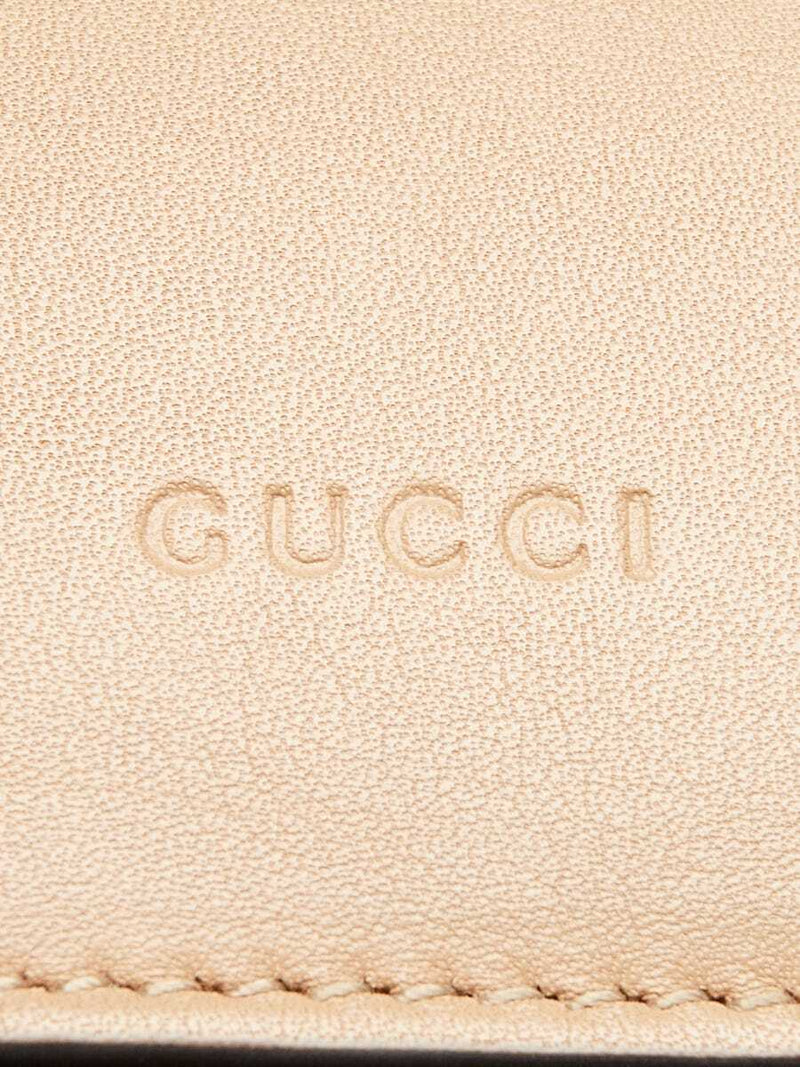 Gucci Beige/Red/Green Leather Dionysus