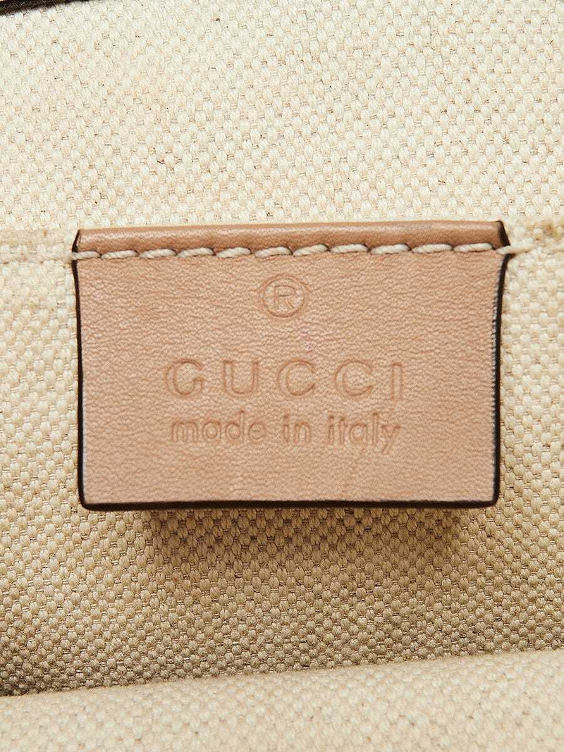 Gucci Beige/Red/Green Leather Dionysus