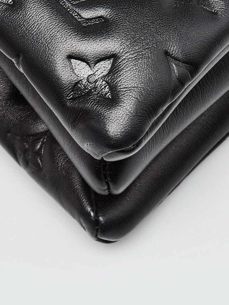 Louis Vuitton Black Embossed Lambskin