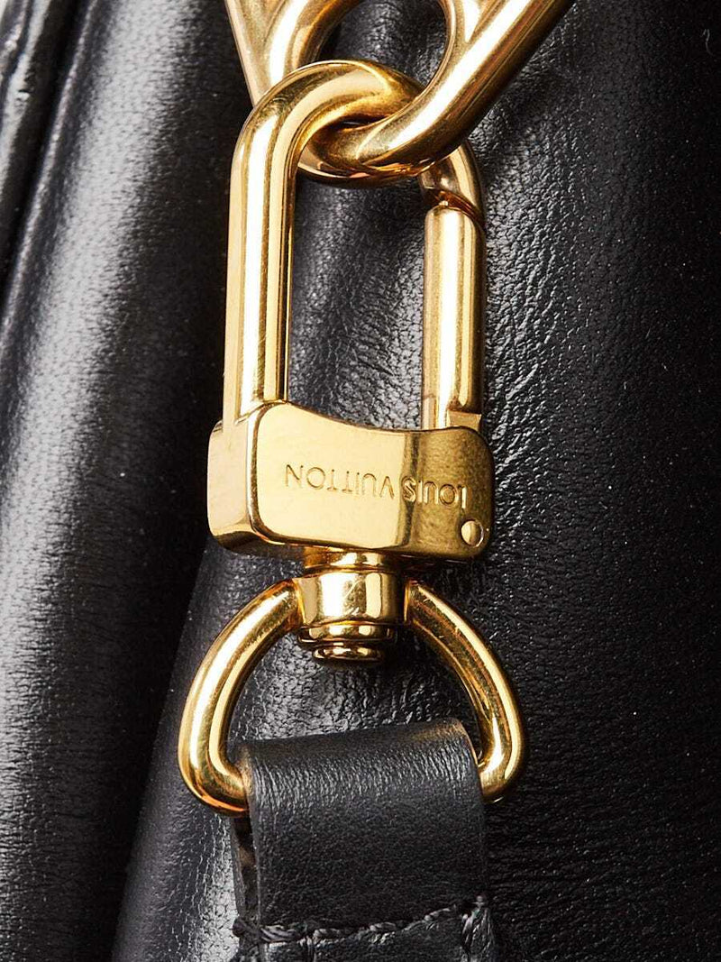 Louis Vuitton Black Embossed Lambskin