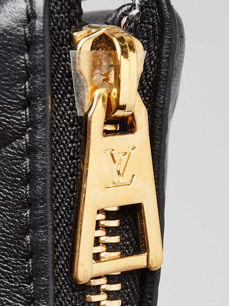 Louis Vuitton Black Embossed Lambskin