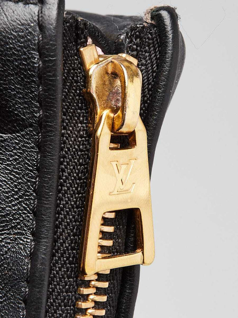 Louis Vuitton Black Embossed Lambskin