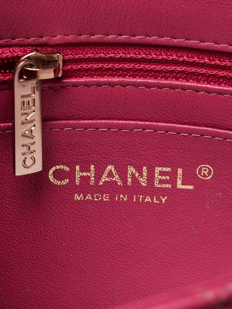 Chanel Pink Quilted Lambskin Leather